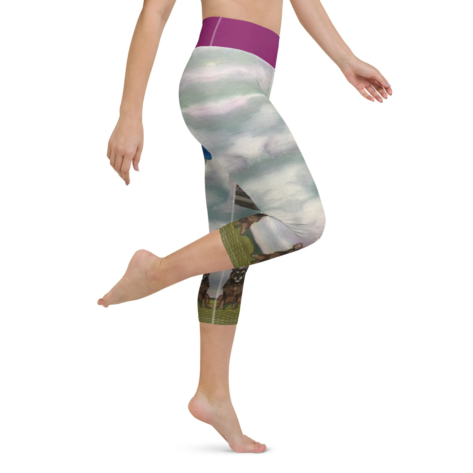 “Party is Over” Yoga Capri Leggings