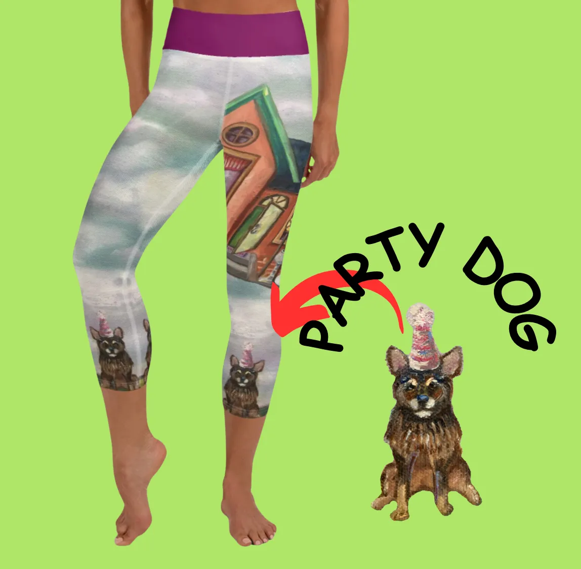 “Party is Over” Yoga Capri Leggings