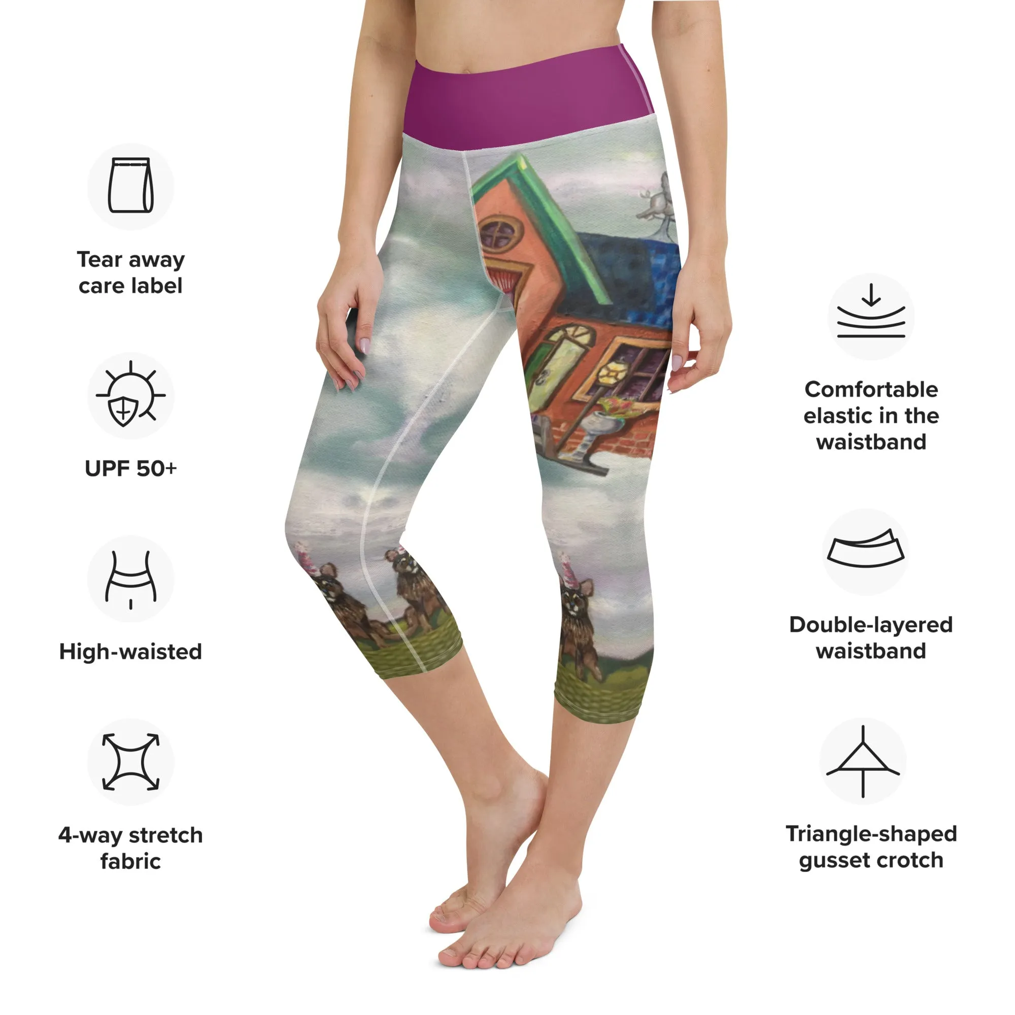 “Party is Over” Yoga Capri Leggings
