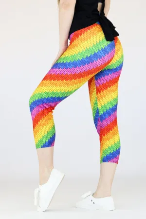 Paulie Rainbow - Casual Capri Leggings
