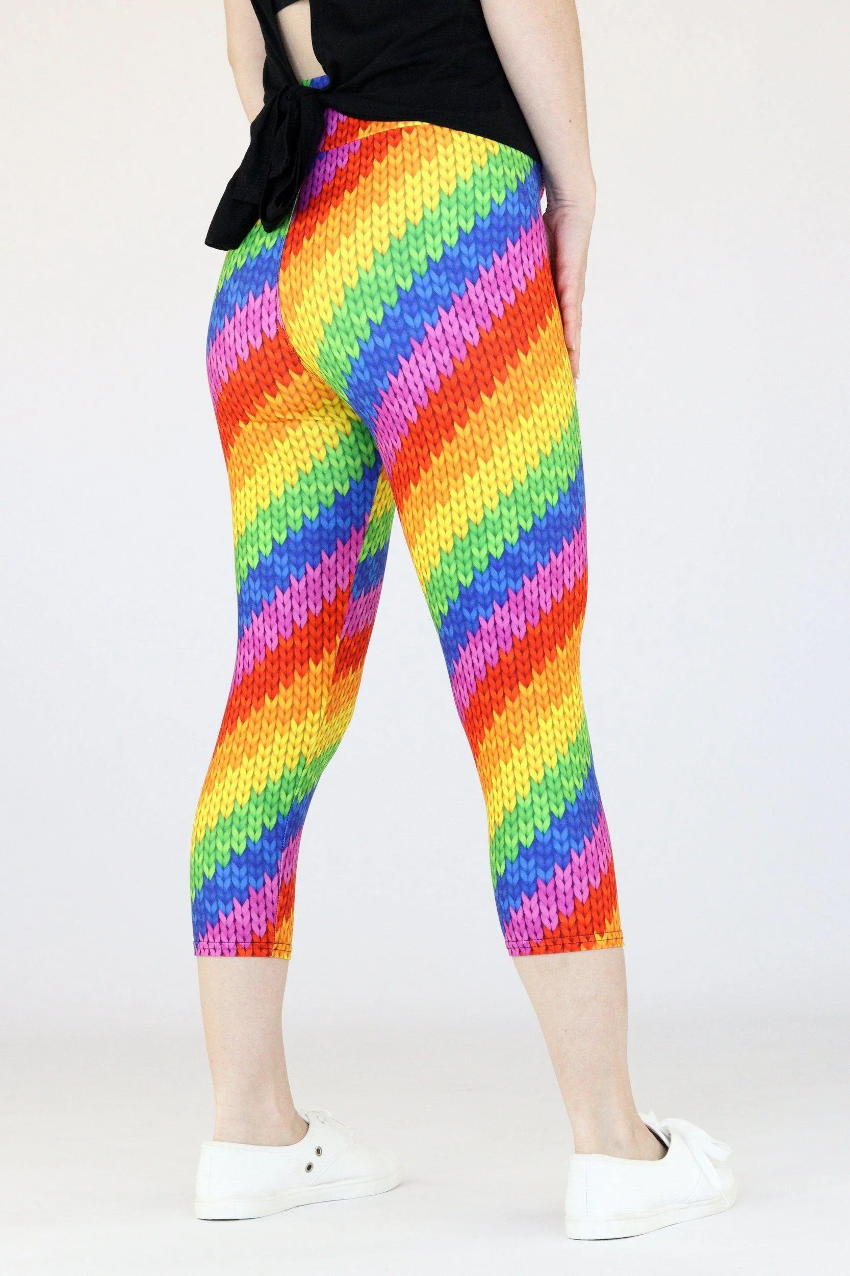 Paulie Rainbow - Casual Capri Leggings