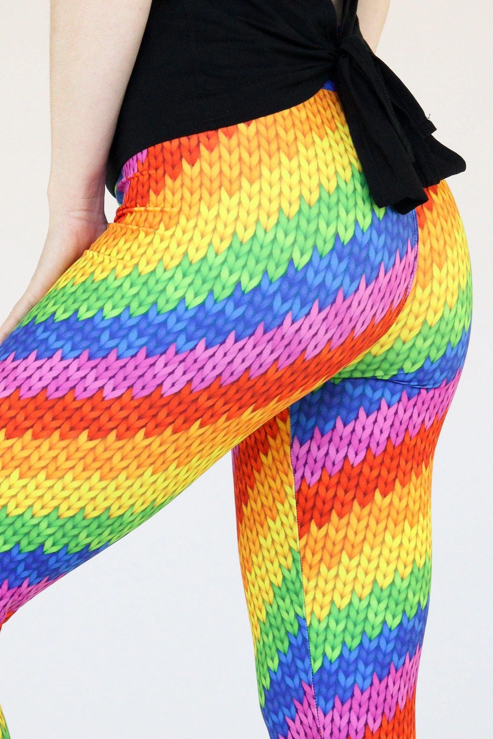 Paulie Rainbow - Casual Capri Leggings