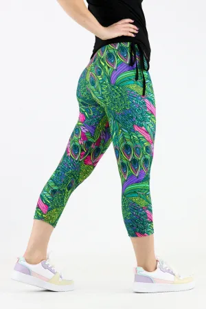 Peacock Vaunt - Casual Capri Leggings