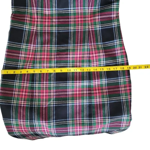 Pendleton Sheath Lined Plaid Dress 6 Wool Plaid Classic Style Like New Condition