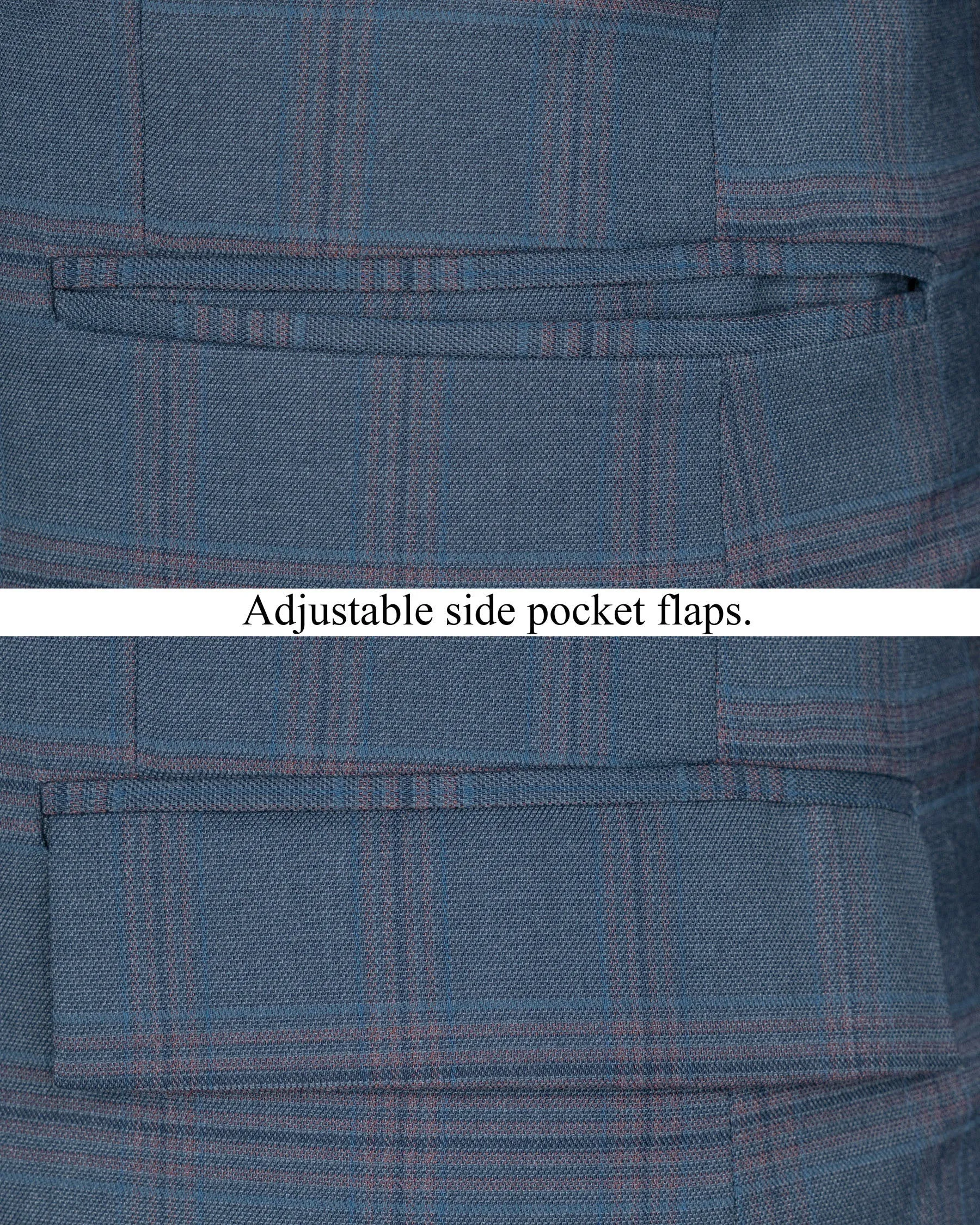 Pickled Bluewood Super fine Checkered Double Breasted Woolrich Blazer