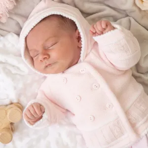 Pink & White Knitted Jacket