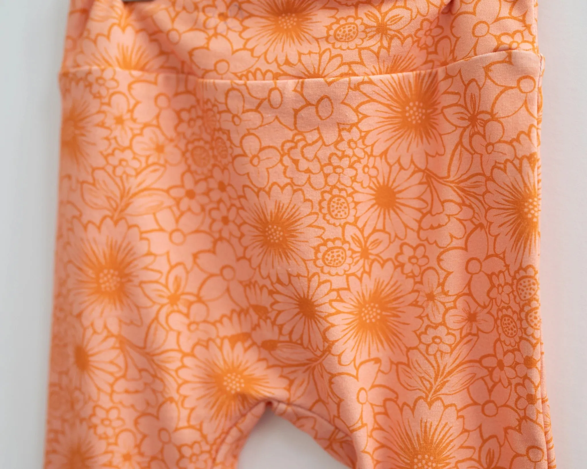 Pink and Orange Printed Bell Bottoms Baby Toddler Girls