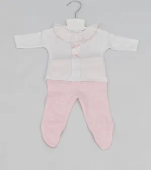 Pink Frilly Stars Two Piece Set