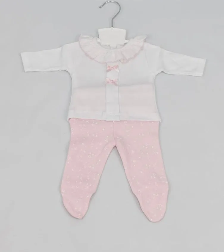 Pink Frilly Stars Two Piece Set