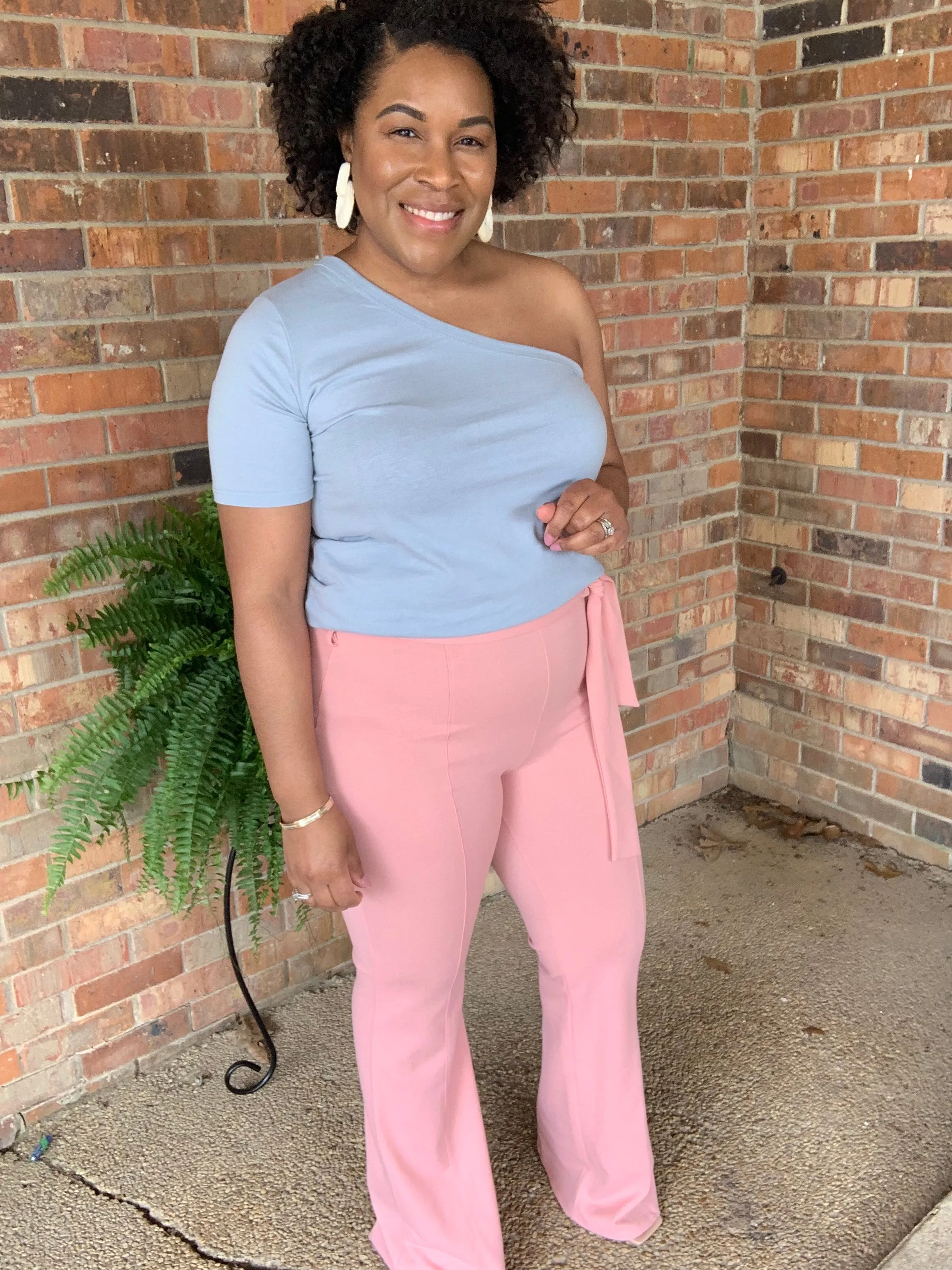 Pink Wide Leg Pants
