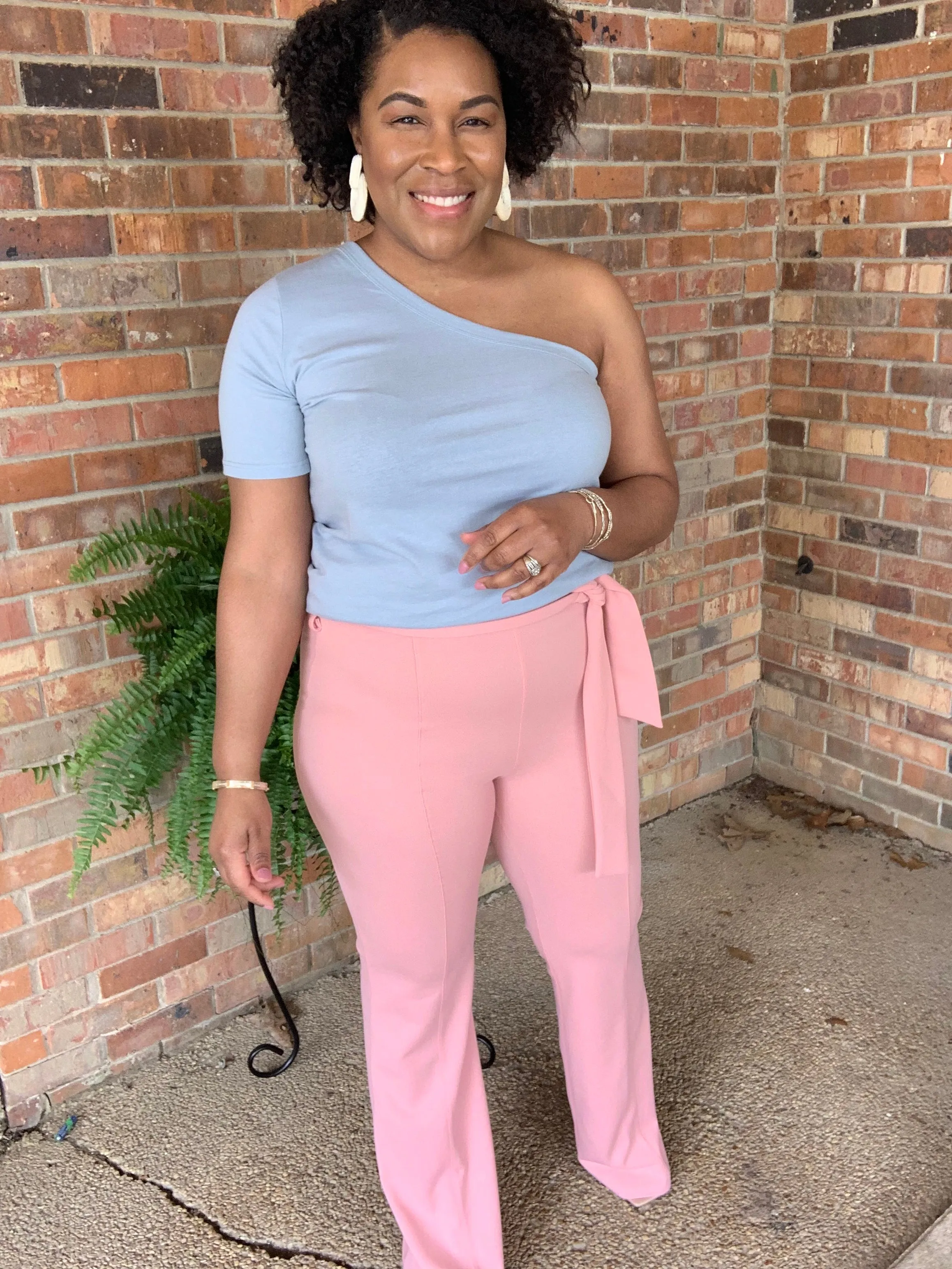 Pink Wide Leg Pants