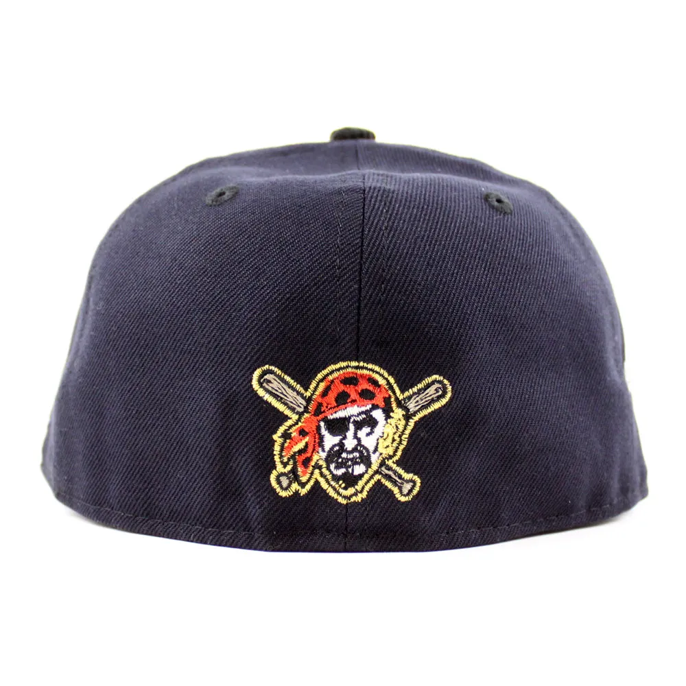 Pittsburgh Pirates EST 1887 59Fifty New Era Fitted Hat (Navy Corduroy Scarlet Red Under Brim)