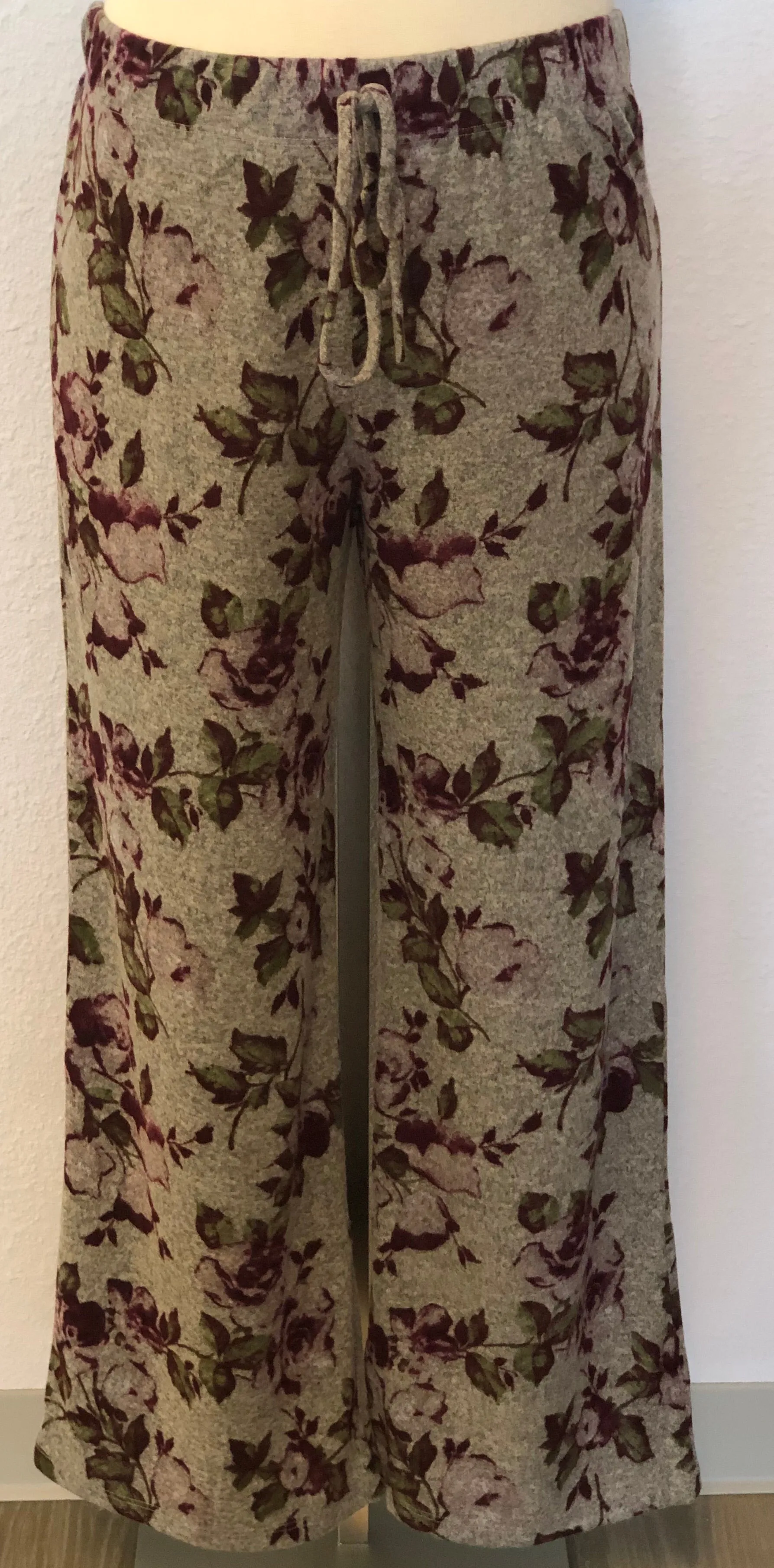 PLUS FLORAL PALAZZO PANTS