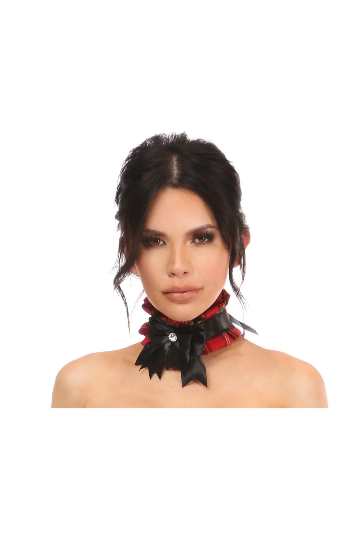 Plus Size Plaid Choker