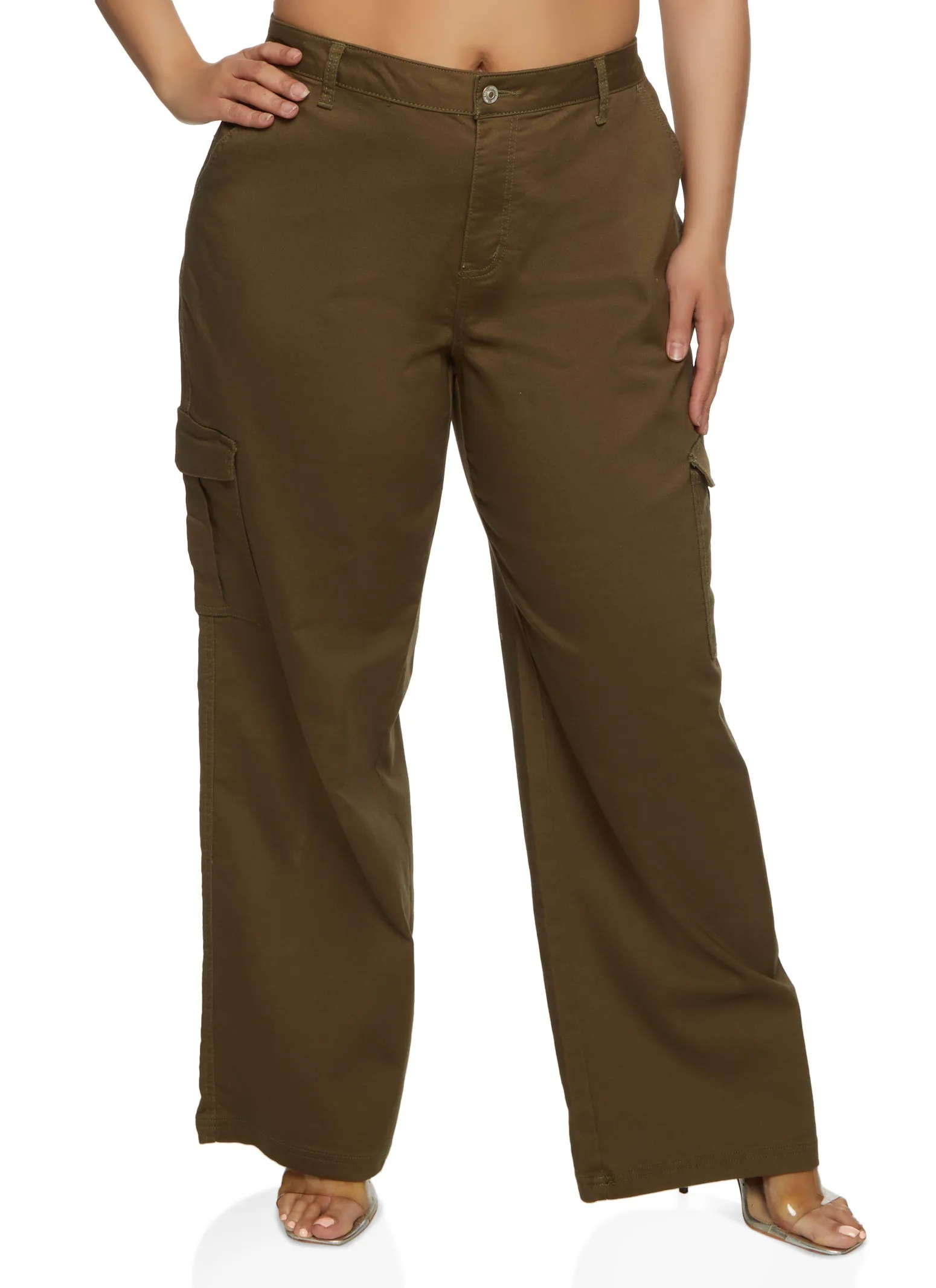 Plus Size WAX Twill Cargo Pants