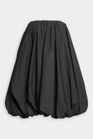 Polline Strapless Mini Dress in Noir