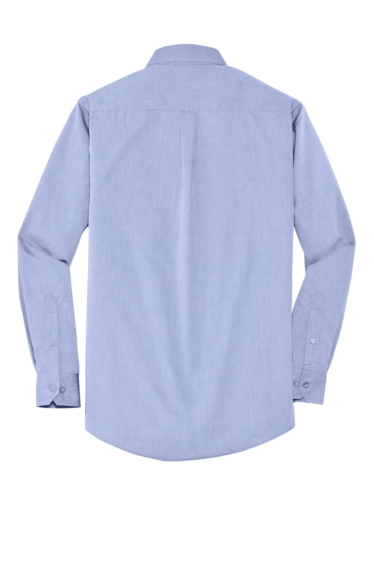 Port Authority Crosshatch Easy Care Shirt. S640 Chambray Blue