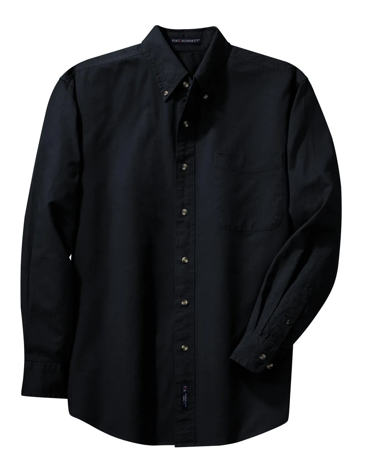 Port Authority Long Sleeve Twill Shirt.  S600T Classic Navy