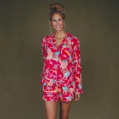 Powder Zebra Carnival Supersoft Summer Pyjamas