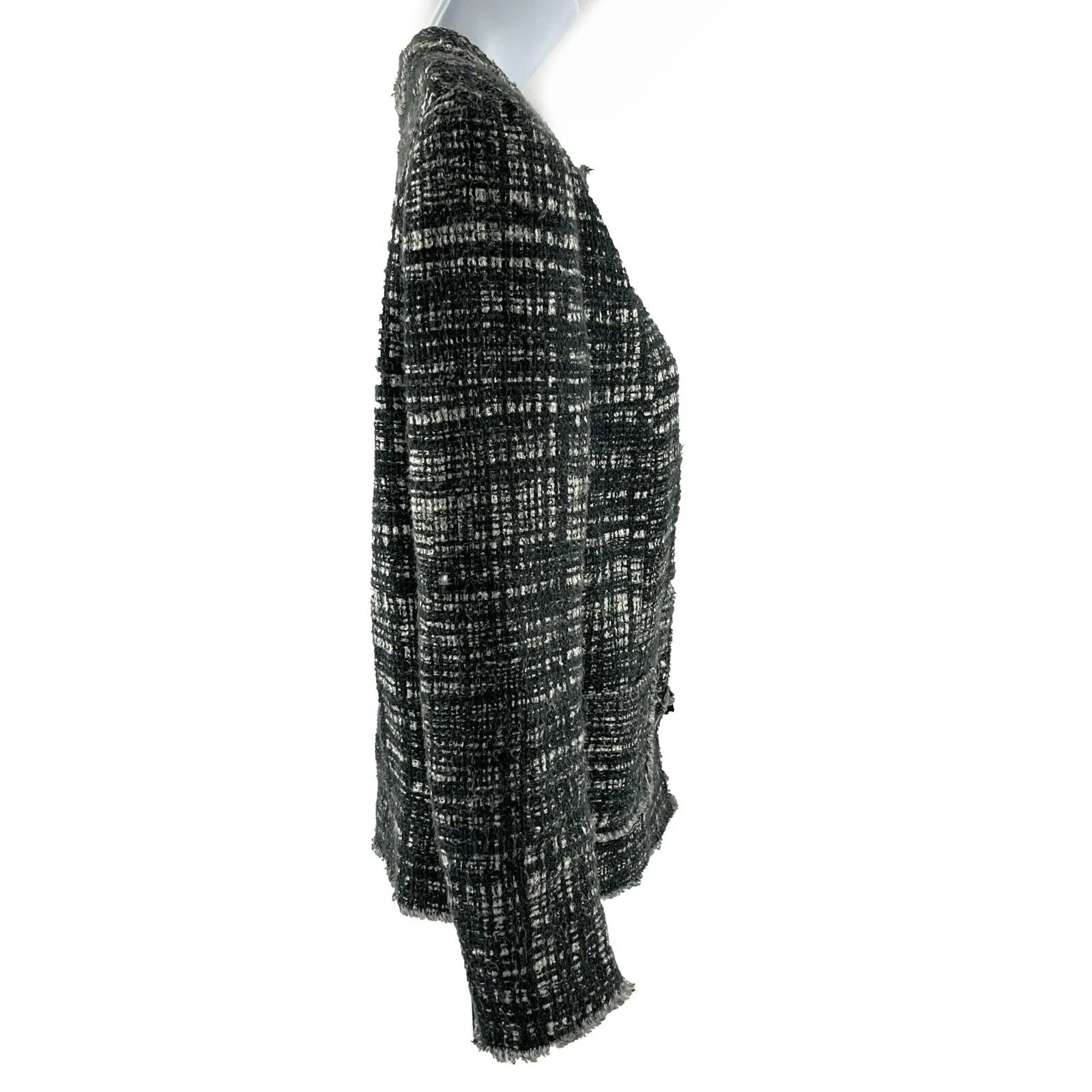 Prada - Tweed Design Light Weight - Dark Grey / White Jacket - 38 US 2