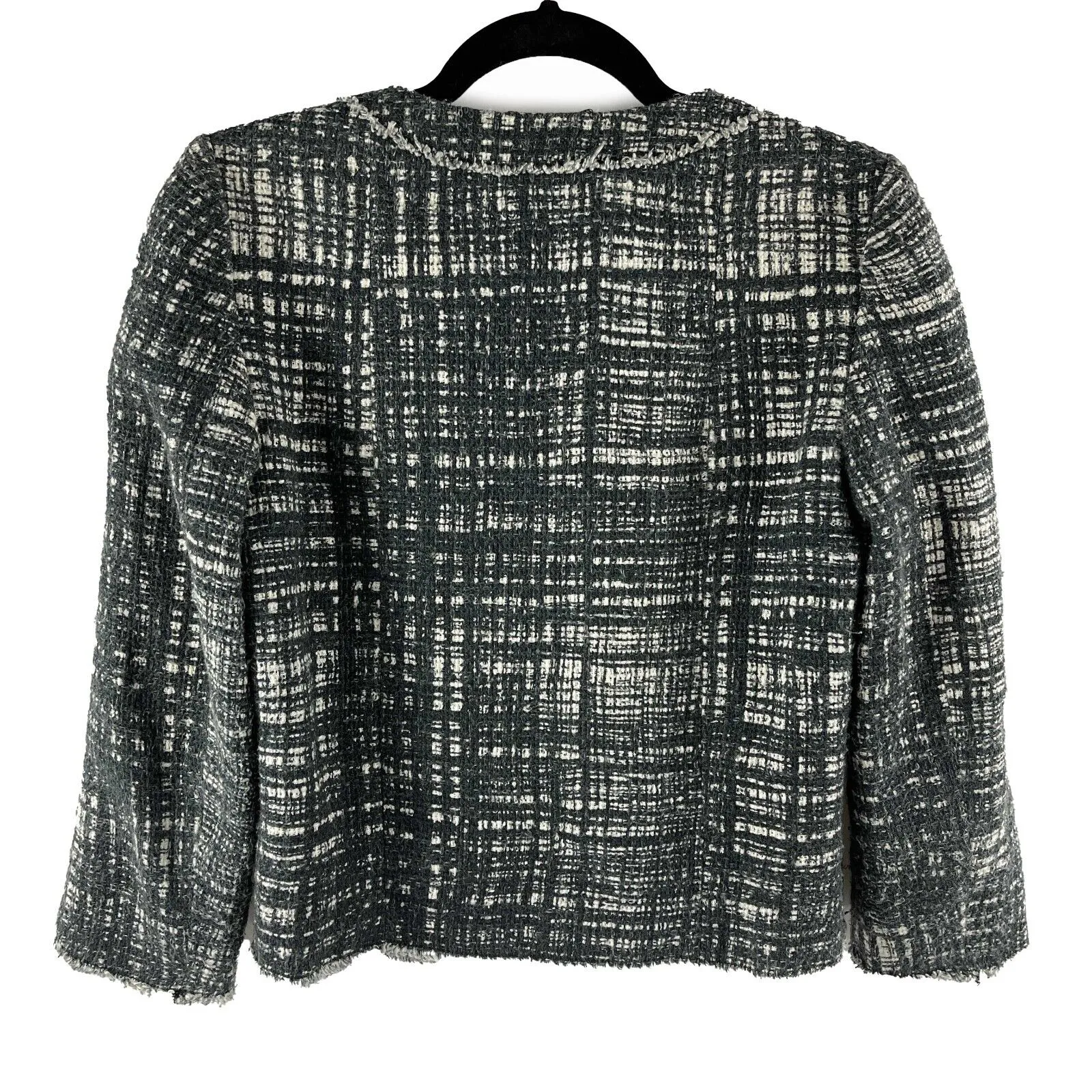 Prada - Tweed Design Light Weight - Dark Grey / White Jacket - 38 US 2
