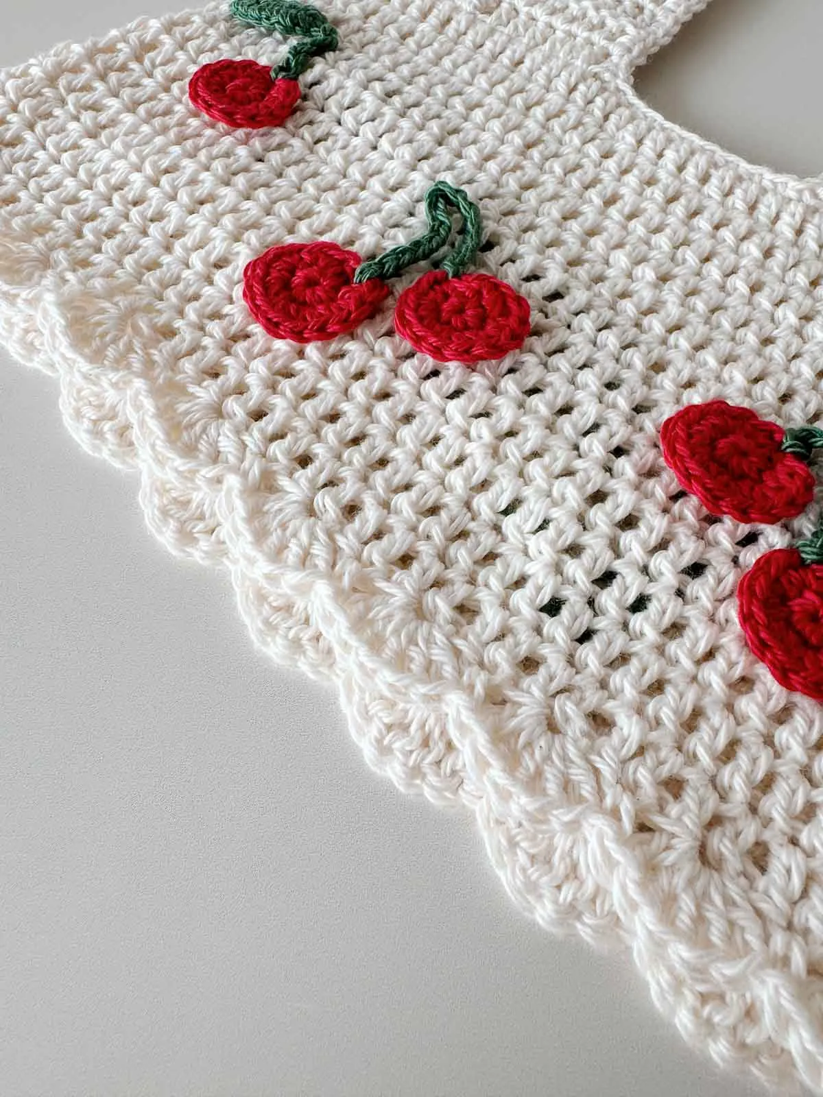 PRE-ORDER | Cherry Hand Crochet Crop Top