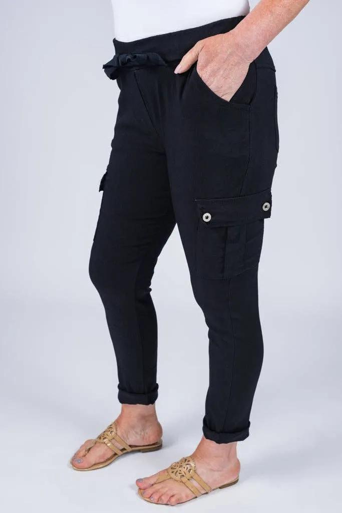 Premium Ashley Cargo Pant w/Back Pockets