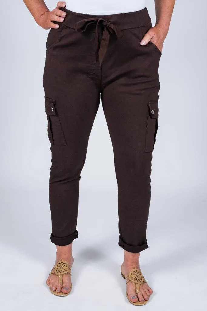 Premium Ashley Cargo Pant w/Back Pockets