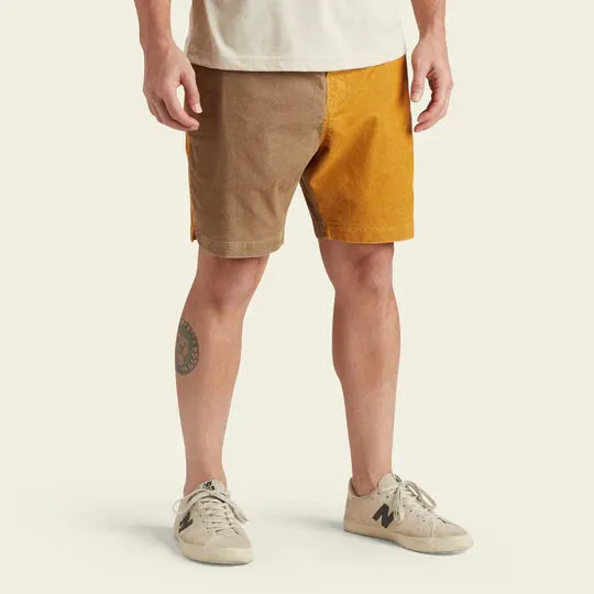 Pressure Drop Cord Shorts in Bark/Dijon