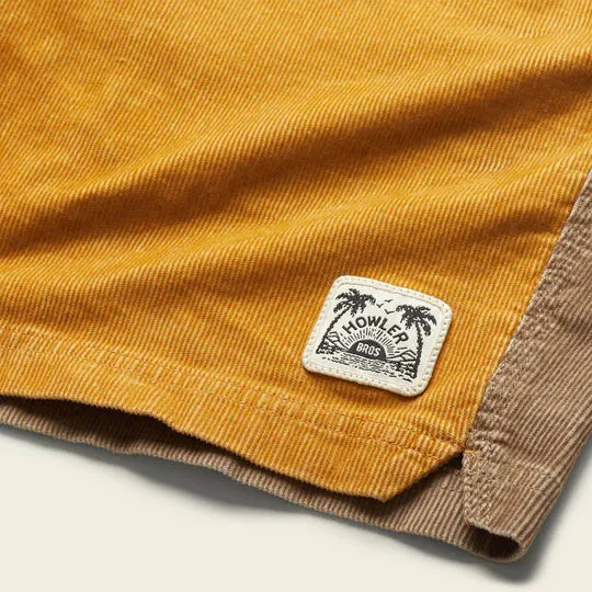 Pressure Drop Cord Shorts in Bark/Dijon