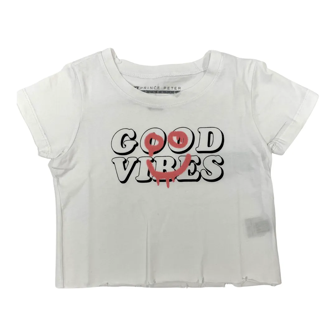 Prince Peter Tween Good Vibes Crop Tee