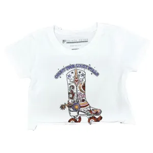 Prince Peter Tween Lucky Stars Distressed Crop Tee