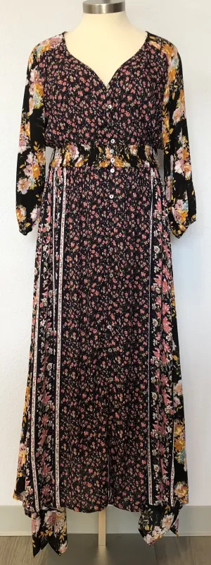PRINT SHARKBITE MAXI DRESS