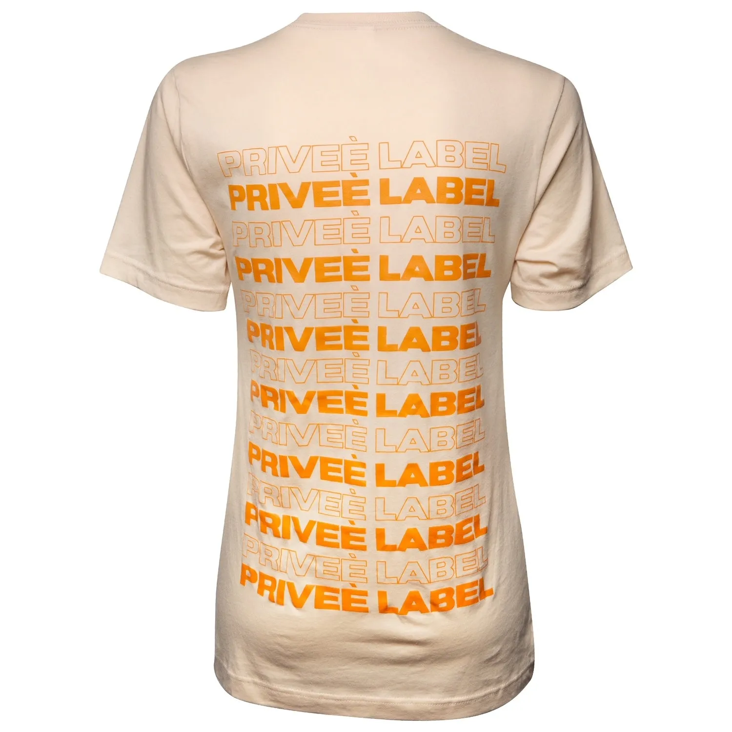 PRIVEE LABEL UNISEX  COLOR TEE - FRENCH VANILLA