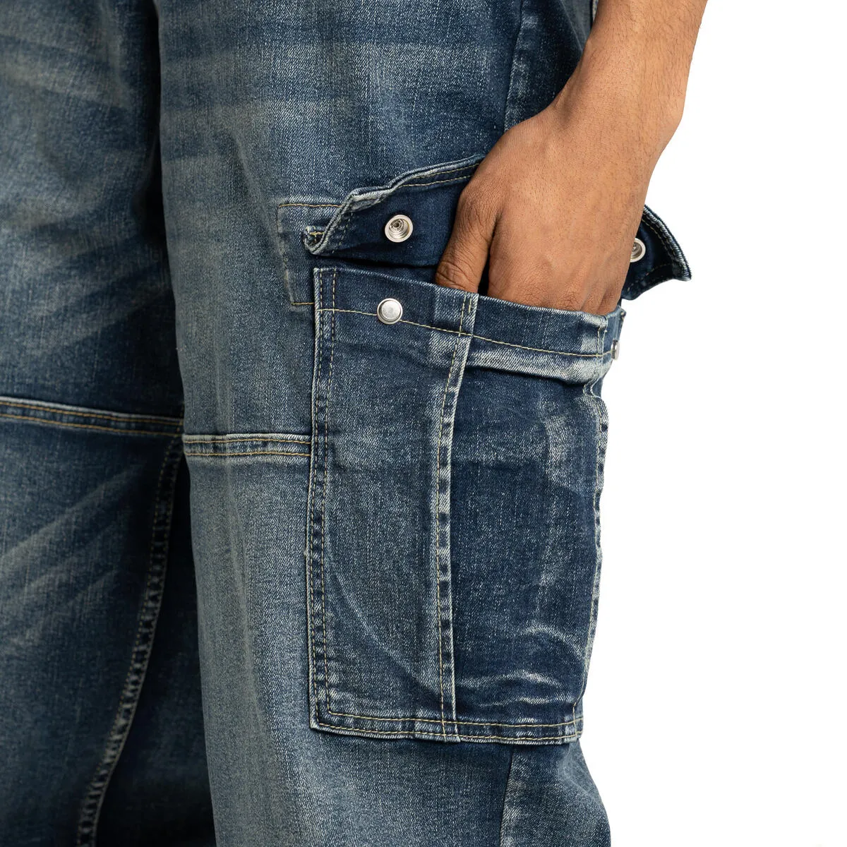 Pro Club - Baggy Denim Cargo