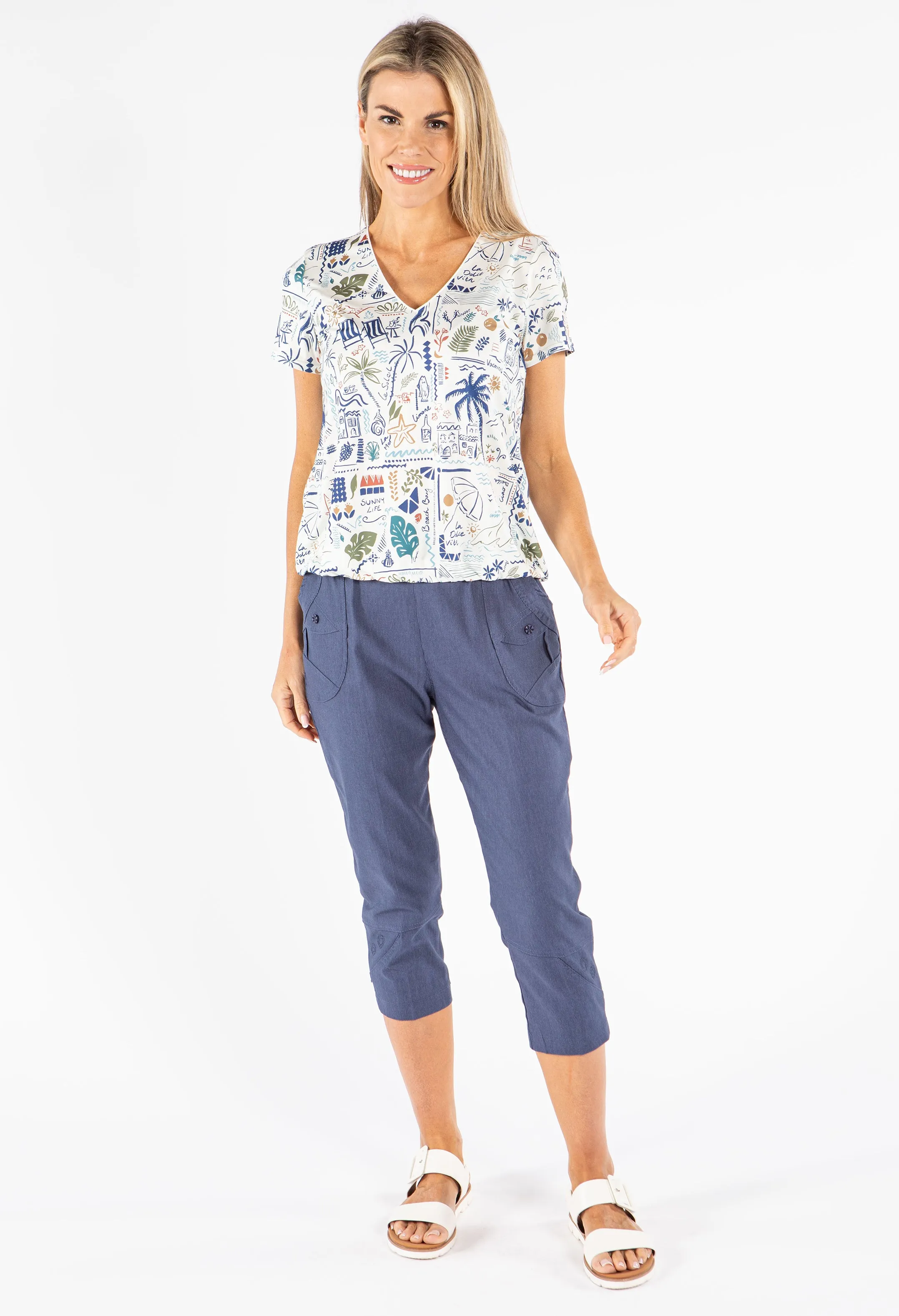 Pull On Capris