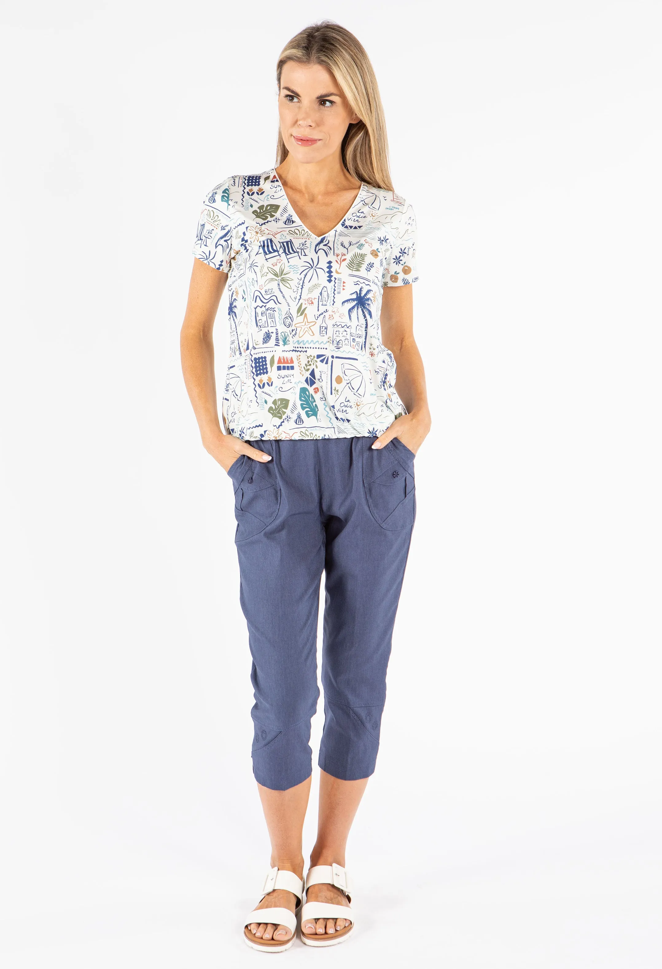 Pull On Capris