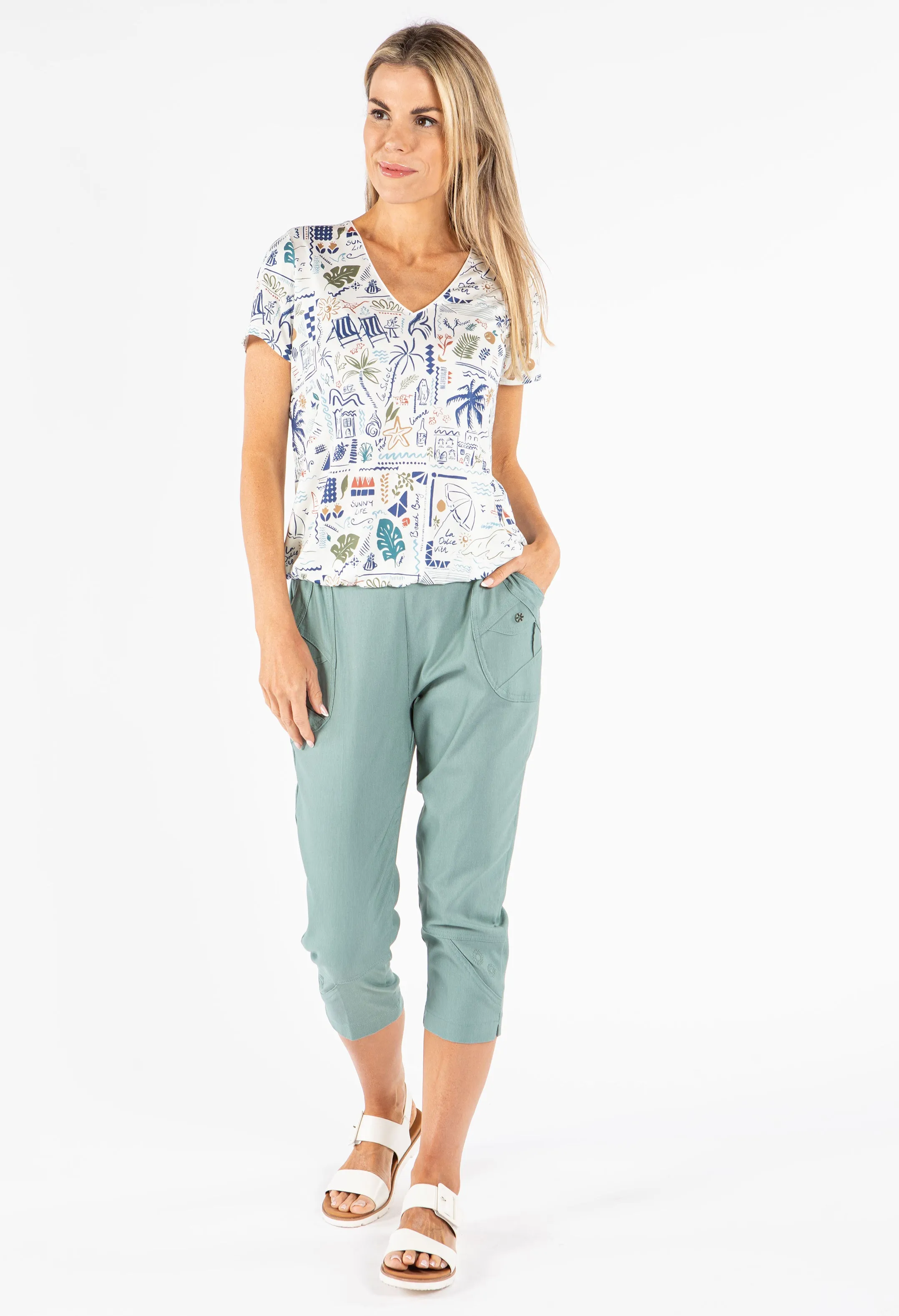 Pull On Capris