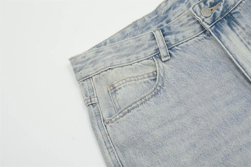 Punk Denim Cargo Pants