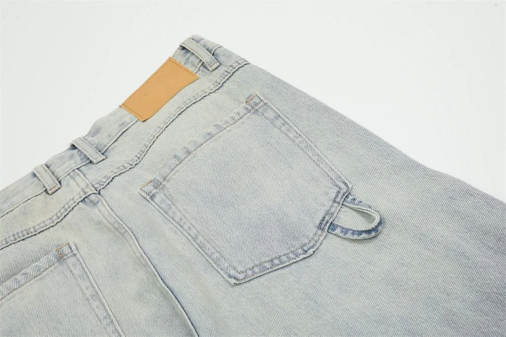 Punk Denim Cargo Pants