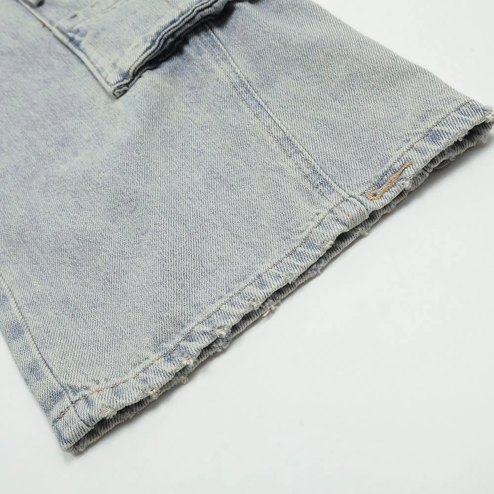 Punk Denim Cargo Pants