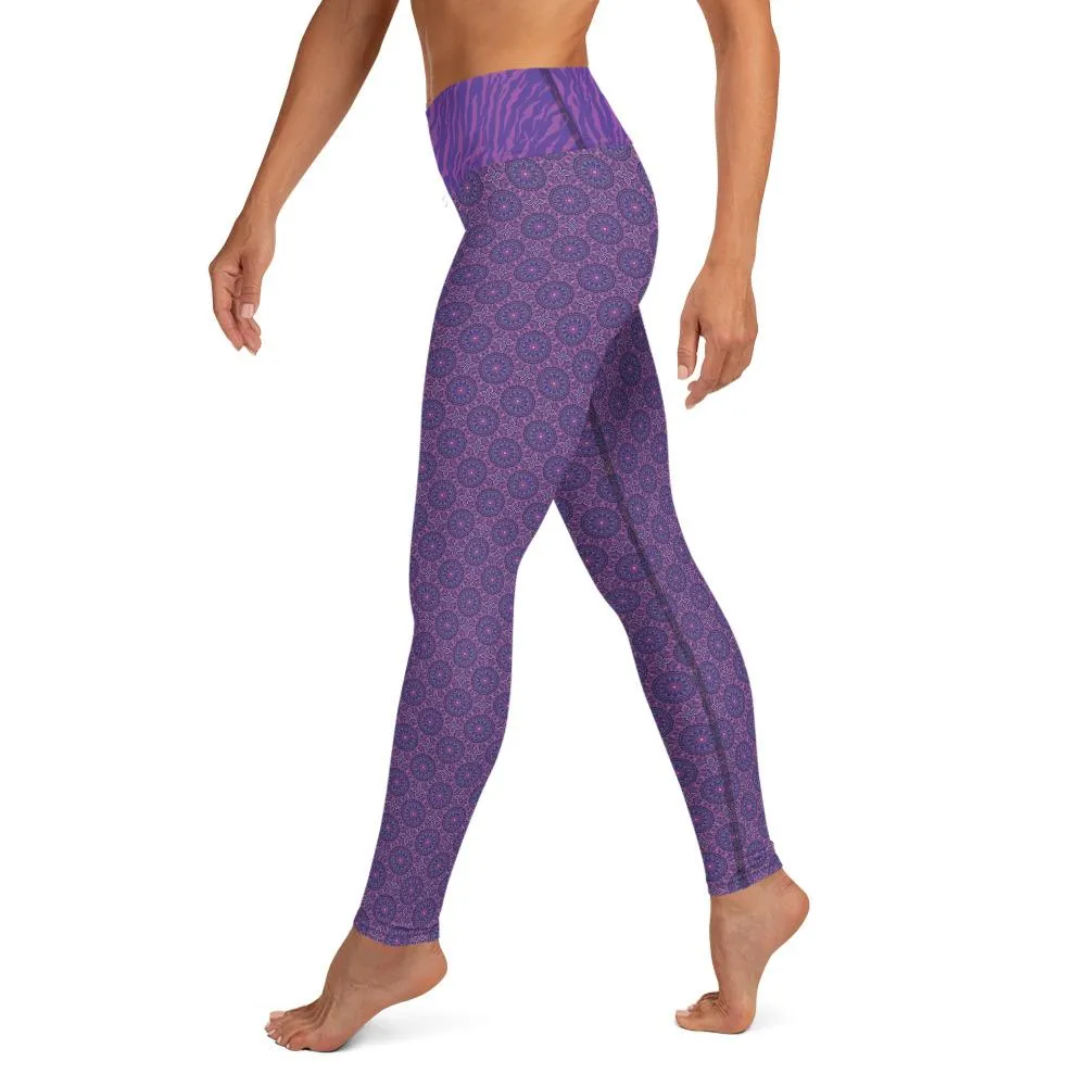 Purple Zebra - Yoga Leggings