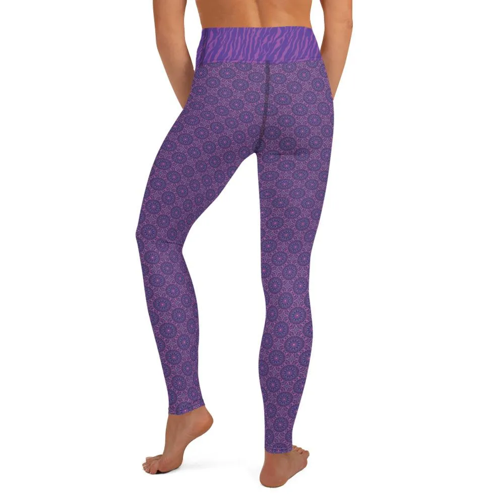 Purple Zebra - Yoga Leggings