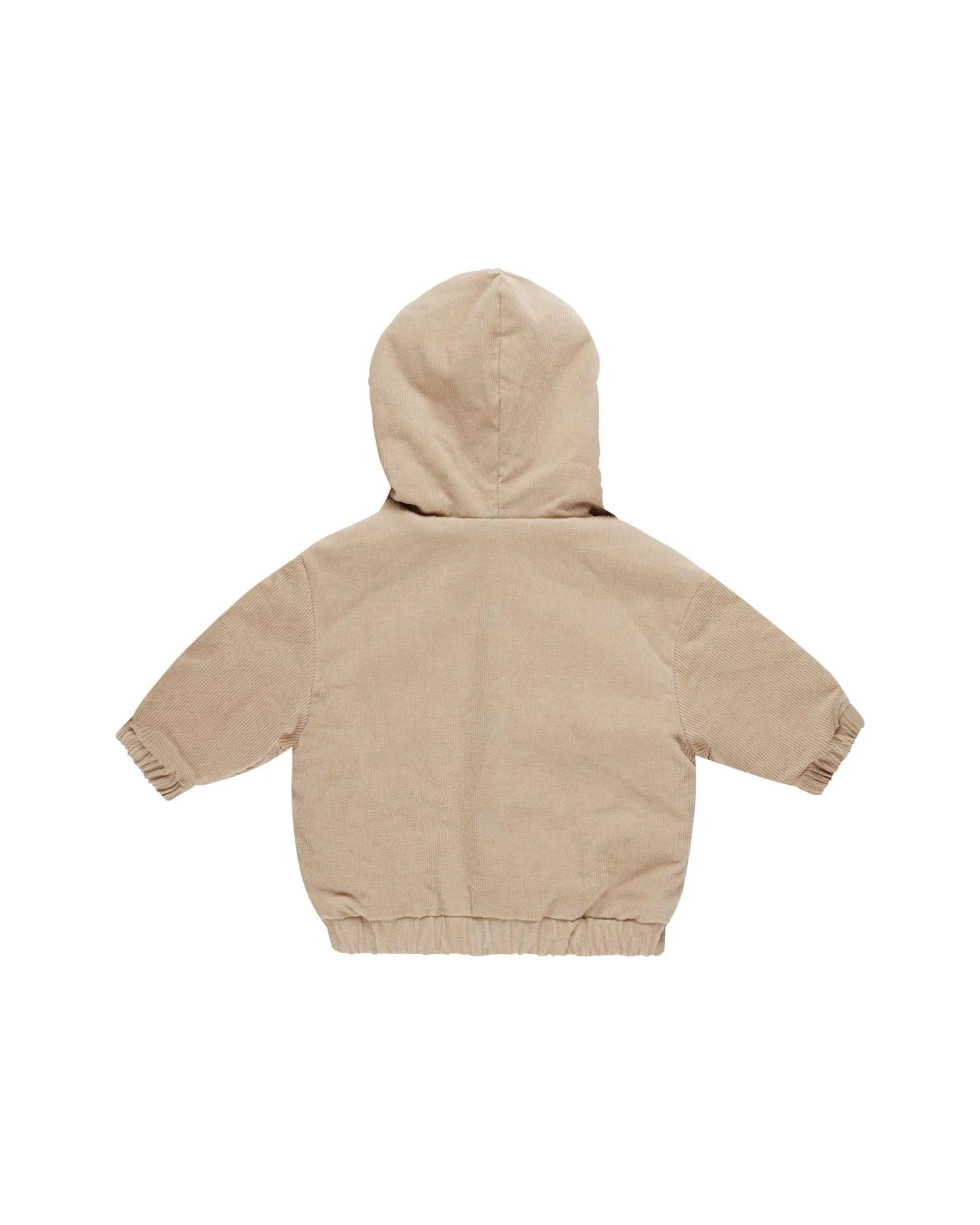 Quincy Mae - Corduroy Hooded Jacket - Latte