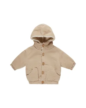 Quincy Mae - Corduroy Hooded Jacket - Latte