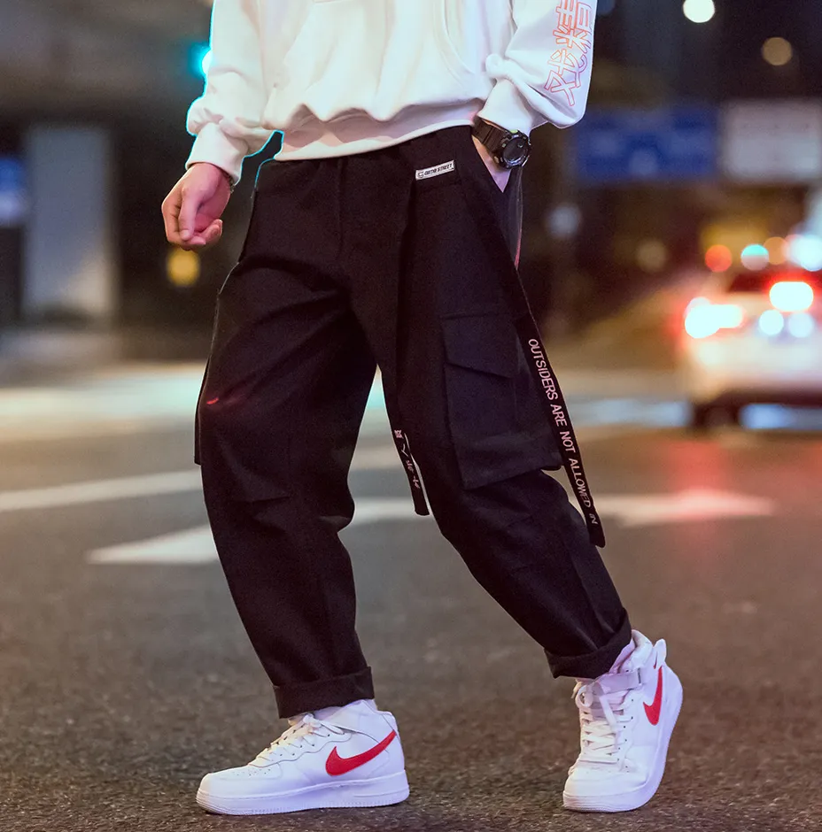 "COURSEMYS" PANTALON CARGO VERT STREETWEAR - URB1™