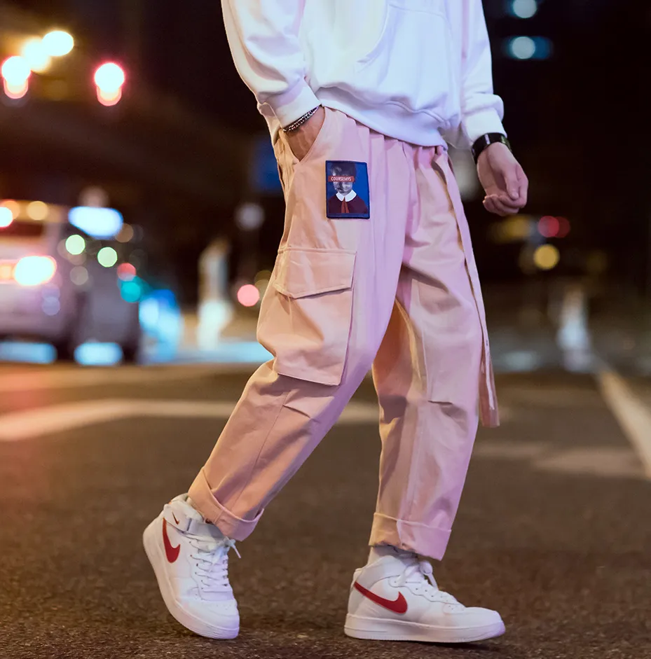 "COURSEMYS" PANTALON CARGO VERT STREETWEAR - URB1™
