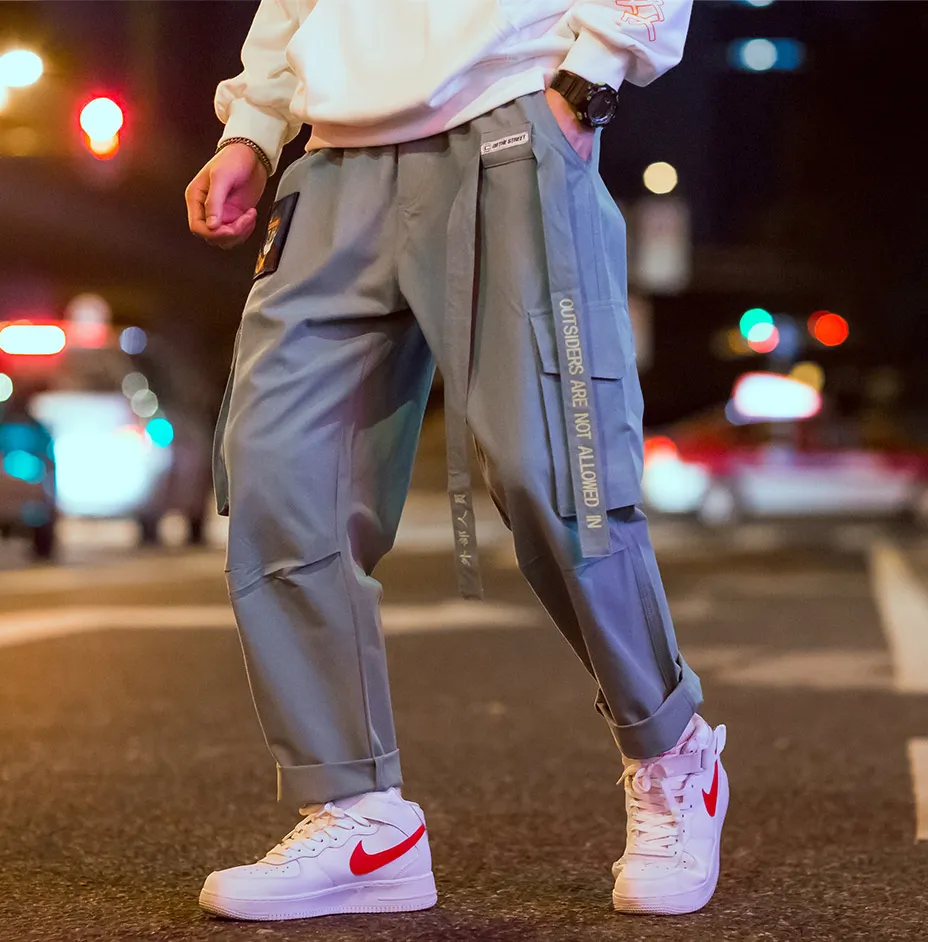 "COURSEMYS" PANTALON CARGO VERT STREETWEAR - URB1™