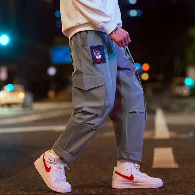 "COURSEMYS" PANTALON CARGO VERT STREETWEAR - URB1™