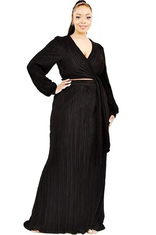 "Starburst" Two Piece-Skirt Set (Regular & Plus Size)